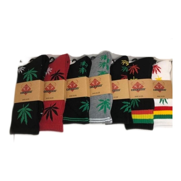 Mad Toro Other - ONE Pair Hemp Leaf Socks Mary Jane 🧦